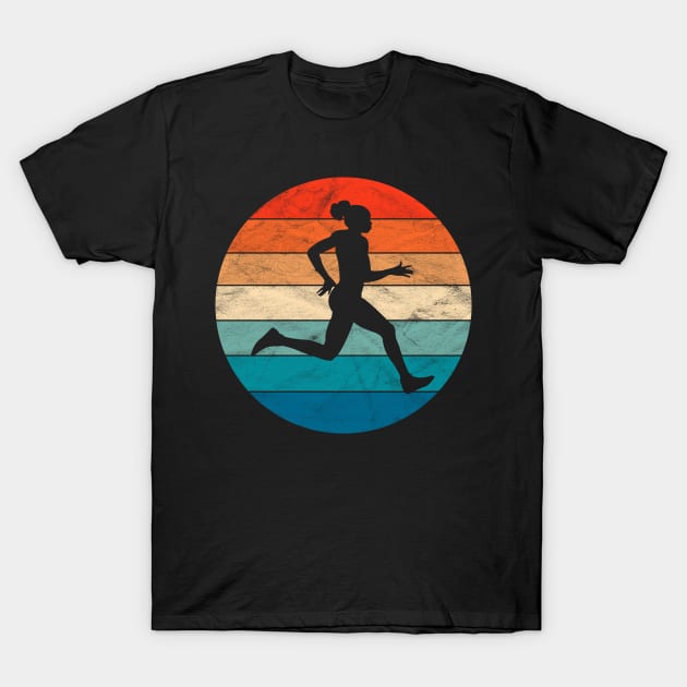 Vintage Female Runner T-Shirt by ChadPill